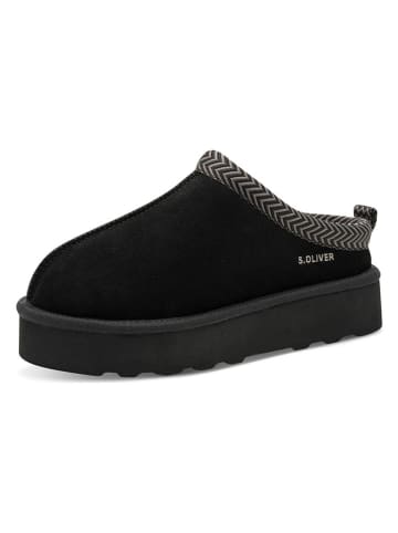 s.Oliver Hausschuhe in Schwarz