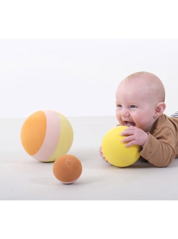 bObles 3-delige set: ballen geel/lichtroze/oranje - vanaf de geboorte
