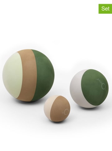 bObles 3er-Set: Bälle in Grün/ Beige - ab Geburt