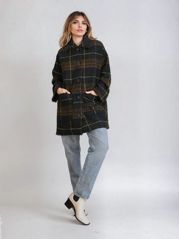 Monki Hemdjacke in Schwarz/ Camel