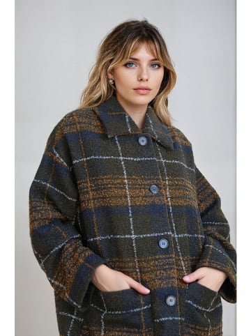 Monki Hemdjacke in Schwarz/ Camel