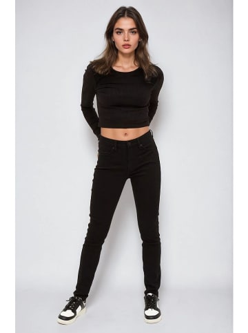 Monki Spodnie w kolorze czarnym