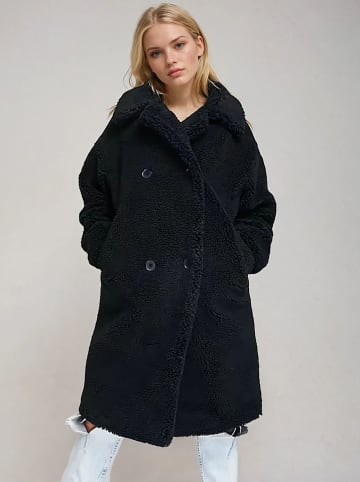 Monki Teddymantel zwart