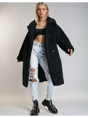 Monki Teddymantel zwart