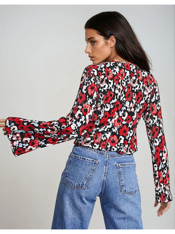 Monki Bluse in Schwarz/ Rot/ Weiß