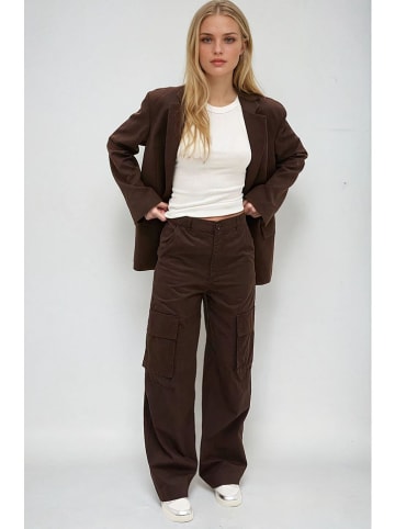 Monki Cargohose in Dunkelbraun