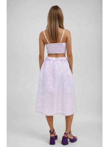 Monki Spódnica w kolorze lawendowym