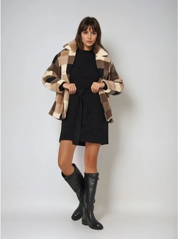 Monki Teddyjacke in Beige/ Braun