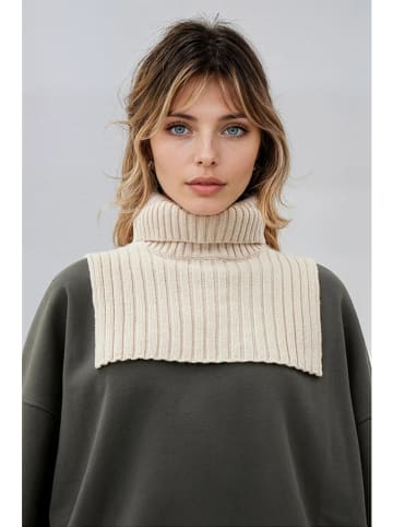 Weekday Kołnierz dzianinowy w kolorze beżowym