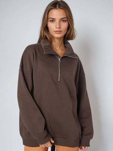 Weekday Sweatshirt in Dunkelbraun