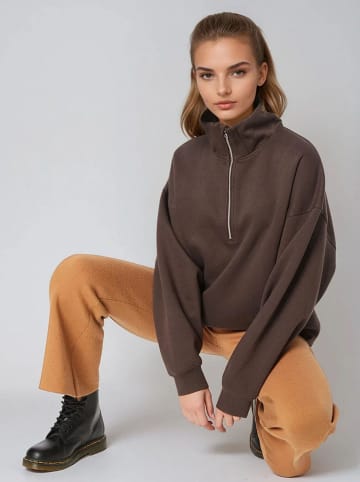 Weekday Bluza w kolorze ciemnobrązowym