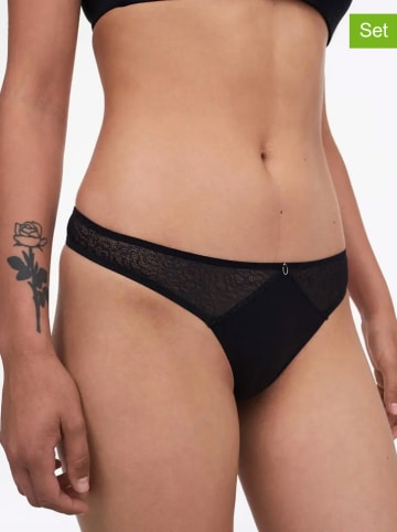 Chantelle 2er-Set: Strings in Schwarz