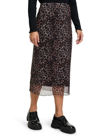 CARTOON Rok zwart/bruin