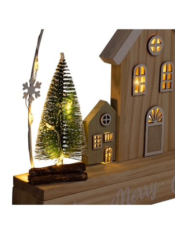 Hollybell Dekoracyjna lampa LED w kolorze beżowym - 32 x 29 x 5 cm