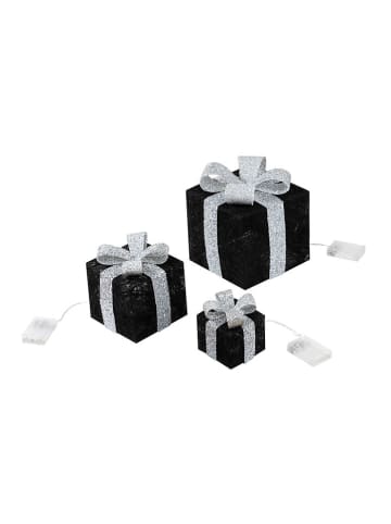 Hollybell 3er-Set: LED-Dekoleuchten in Schwarz