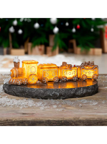 Hollybell LED-Dekoleuchte ''Train'' in Hellbraun - (B)29 x (H)8,6 x (T)5,9 cm
