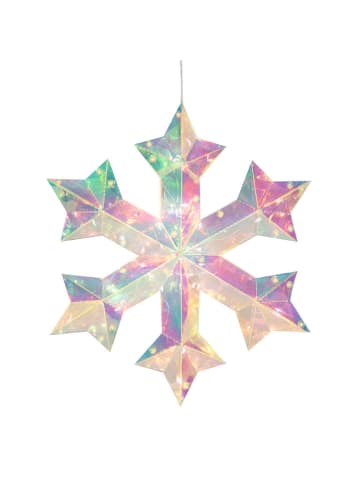 Hollybell LED-Dekoleuchte ''Snowflake'' in Bunt - (B)27 x (H)31 x (T)5 cm