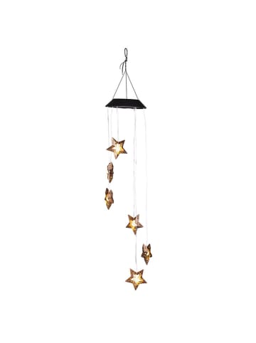 Hollybell LED-Solar-Dekoleuchte "Star dance" in Grau/ Gold - (L)70 cm