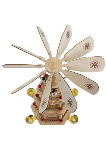 Hollybell Świecznik w kolorze beżowym - 14,5 x 31 x 12,5 cm