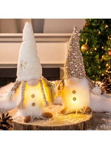 Hollybell Decoledlamp "Christmas Gnome" wit/beige (verrassingsproduct)