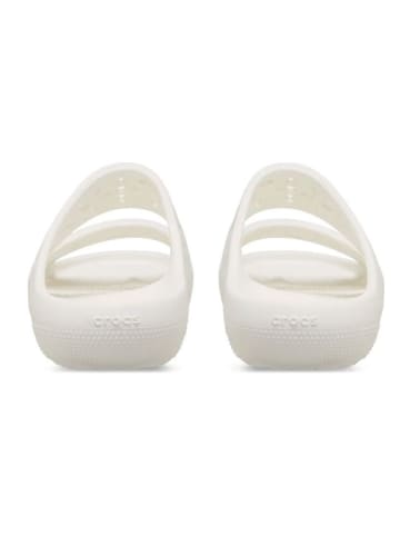 Crocs Pantoletten "Classic Floral" in Weiß
