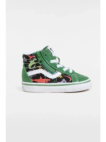 Vans Leder-Sneakers "SK8-Hi Reissue Side Zip" in Grün
