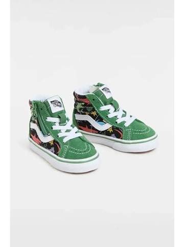 Vans Leder-Sneakers "SK8-Hi Reissue Side Zip" in Grün