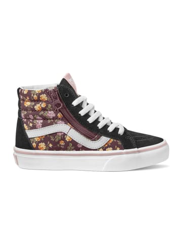 Vans Leder-Sneakers "SK8-Hi Reissue Side Zip" in Schwarz/ Bunt