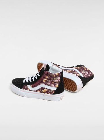 Vans Leder-Sneakers "SK8-Hi Reissue Side Zip" in Schwarz/ Bunt
