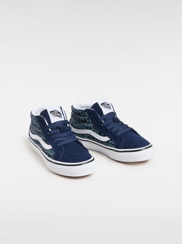 Vans Skórzane sneakersy "Sk8-Mid Reissue" w kolorze granatowym