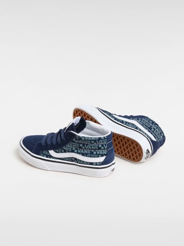 Vans Skórzane sneakersy "Sk8-Mid Reissue" w kolorze granatowym