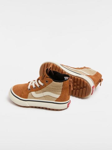 Vans Leder-Sneakers "MTE SK8-Hi Zip" in Hellbraun