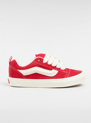 Vans Leder-Sneakers "Knu Skool" in Rot