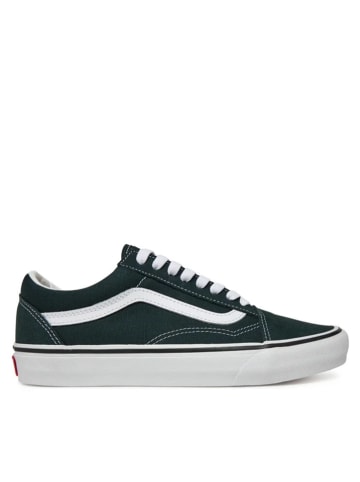 Vans Leder-Sneakers "Old Skool" in Grün