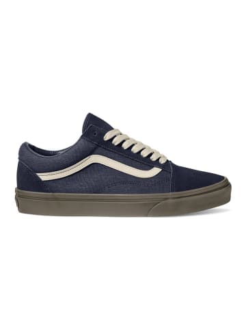 Vans Leder-Sneakers "Old Skool" in Dunkelblau