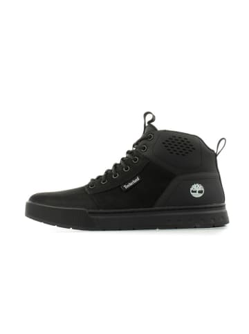 Timberland Leder-Sneakers "Maple Grove Mid" in Schwarz