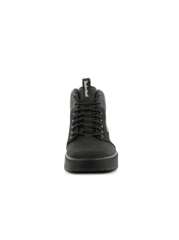 Timberland Leder-Sneakers "Maple Grove Mid" in Schwarz
