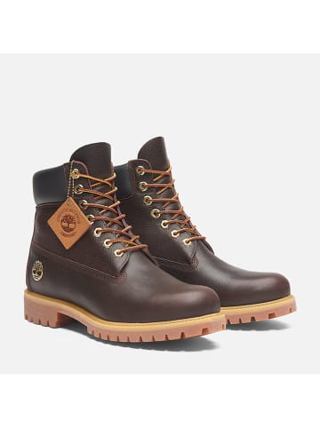 Timberland Leder-Boots "Premium 6" in Braun