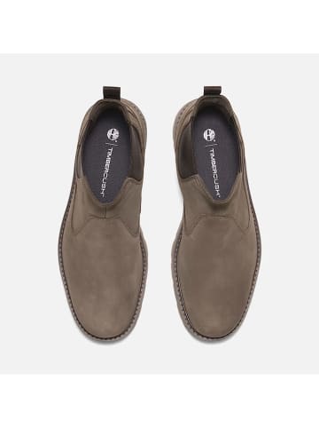 Timberland Skórzane sztyblety "Britton Road Mid" w kolorze brązowym