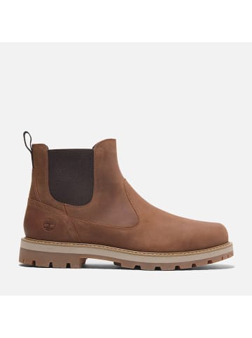 Timberland Skórzane sztyblety "Britton Road Mid" w kolorze jasnobrązowym