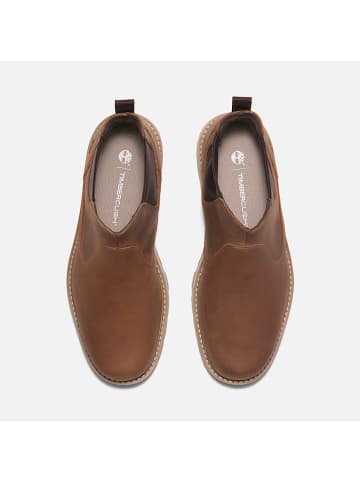 Timberland Skórzane sztyblety "Britton Road Mid" w kolorze jasnobrązowym
