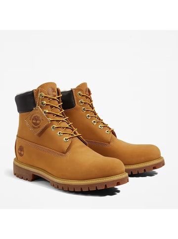 Timberland Leder-Boots "Premium 6" in Hellbraun