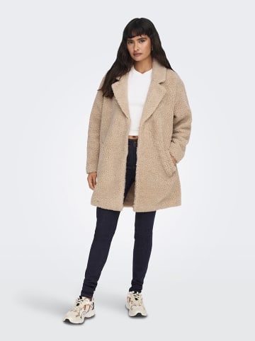 ONLY Teddyfellmantel beige