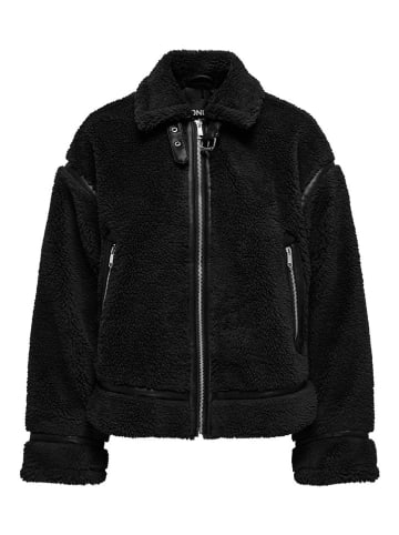 ONLY Teddyfelljacke in Schwarz
