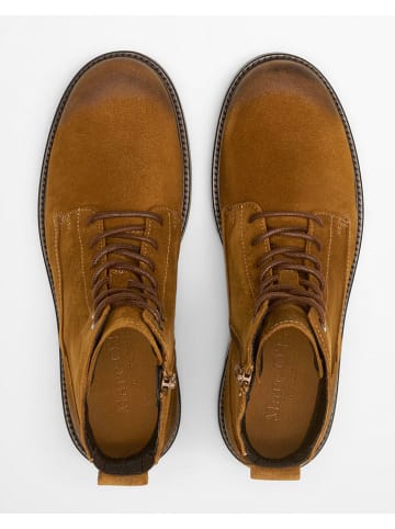 Marc O'Polo Shoes Skórzane botki "Rony" w kolorze jasnobrązowym