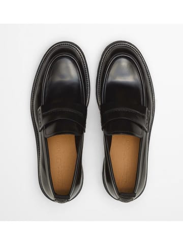 Marc O'Polo Shoes Skórzane mokasyny "Phil" w kolorze czarnym