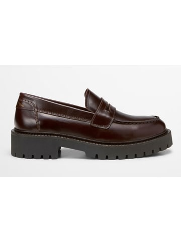 Marc O'Polo Shoes Skórzane mokasyny "Phia" w kolorze brązowym