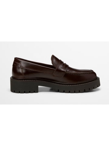 Marc O'Polo Shoes Leder-Mokassins "Phia" in Braun