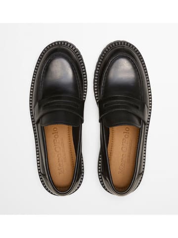 Marc O'Polo Shoes Skórzane mokasyny "Phia" w kolorze czarnym