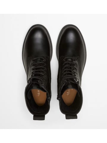 Marc O'Polo Shoes Skórzane botki "Paula" w kolorze czarnym